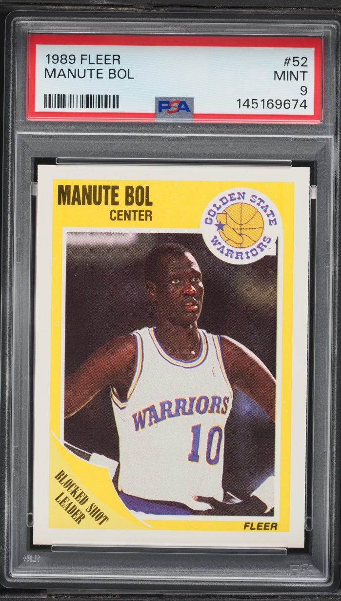 1989 Fleer Basketball Manute Bol #52 PSA 9 MINT