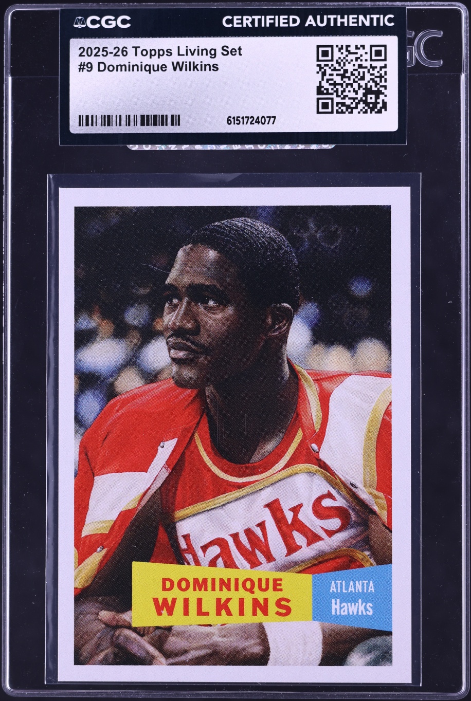 2025 Topps Living Set Dominique Wilkins #9 CGC AUTH