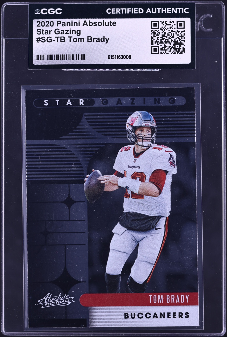 2020 Absolute Star Gazing Tom Brady #SG-TB CGC AUTH