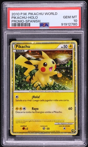 ポケモンカードゲーム PSA10 2010 Pikachu World Promo Italian 2010 Pokemon Spanish World Collection Holo Pikachu PSA 10 GEM MINT