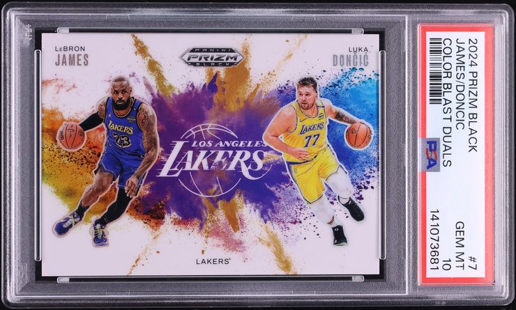 2024 Panini Prizm Black Basketball Luka Doncic #7 PSA 10