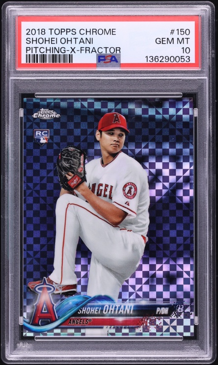 2018 Topps Chrome Xfractor Shohei Ohtani ROOKIE #150 PSA 10 GEM MINT