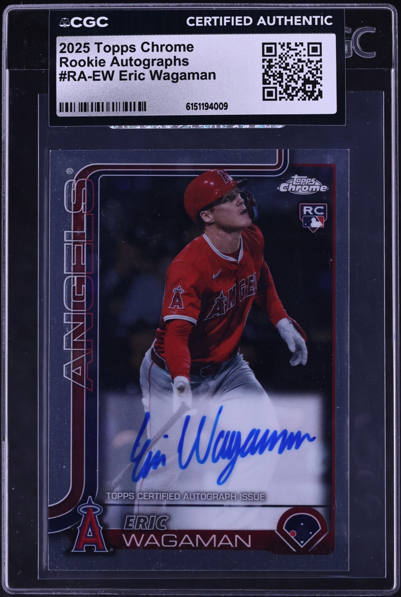 2025 Topps Chrome Eric Wagaman ROOKIE AUTO #RA-EW CGC AUTH