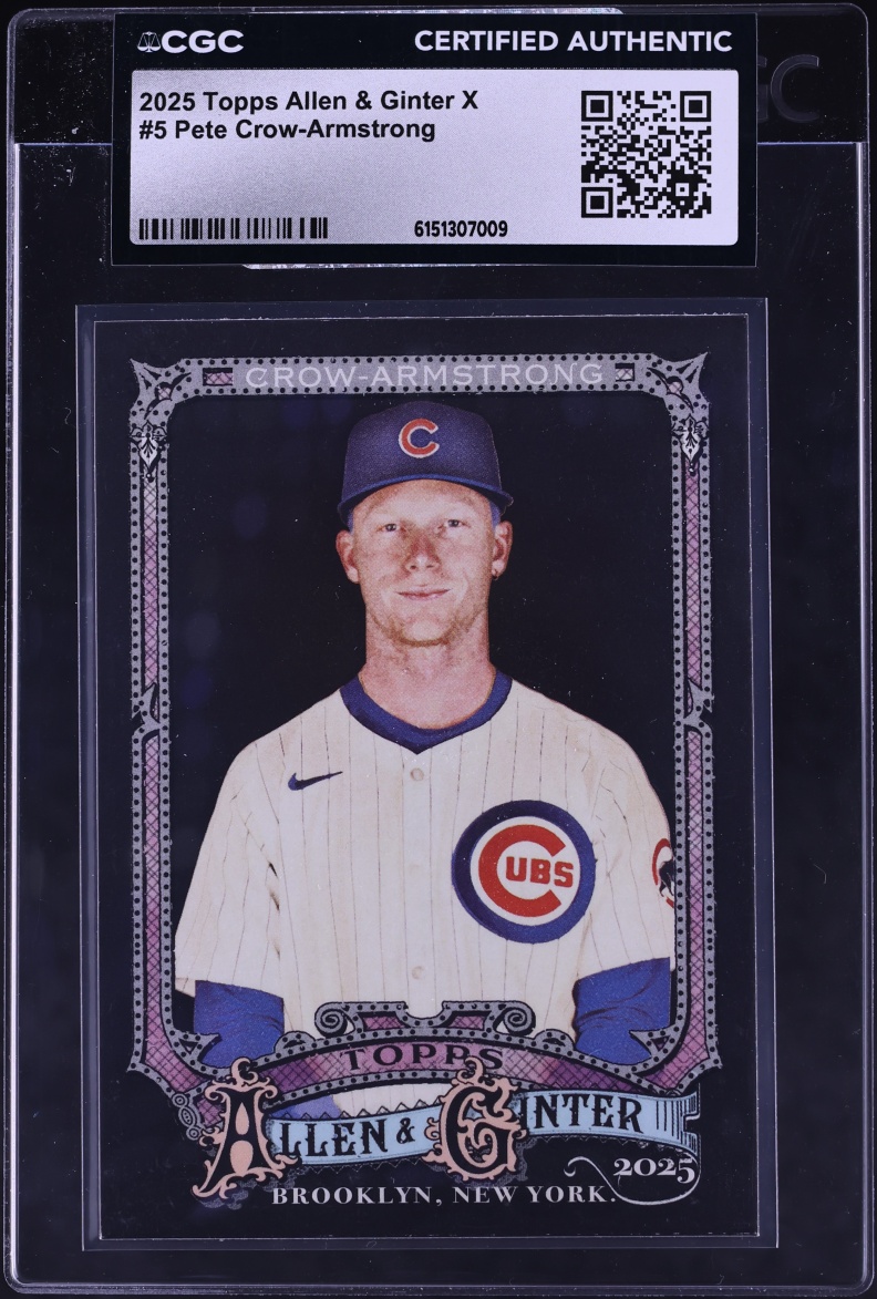 2025 Topps Allen & Ginter X Pete Crow-Armstrong #5 CGC AUTH