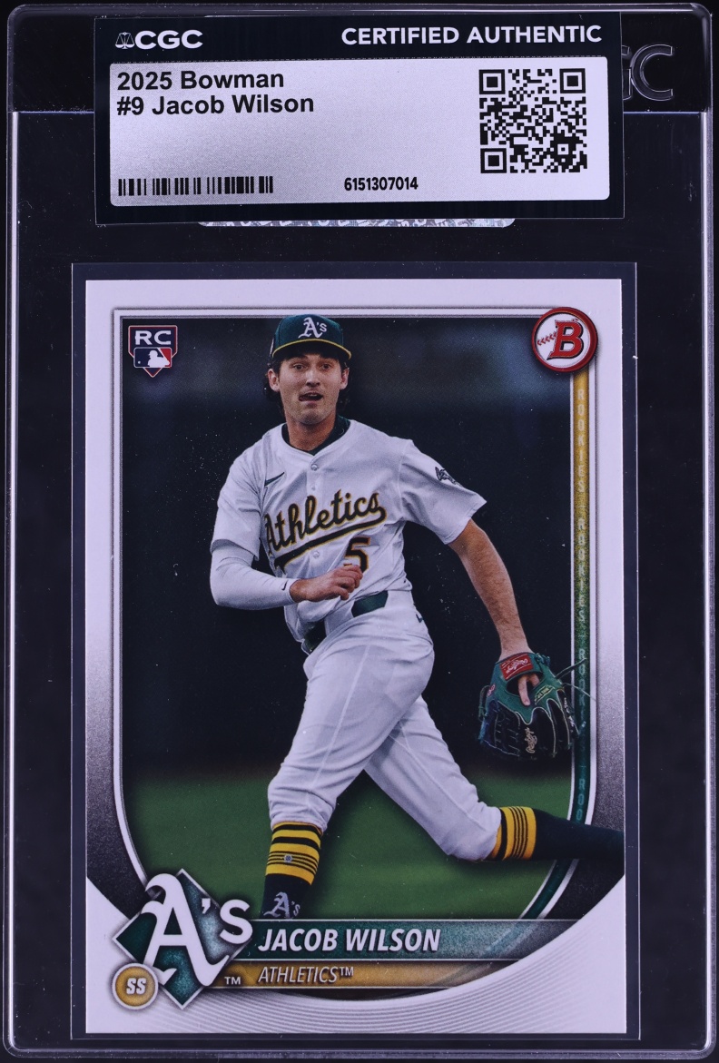 2025 Bowman Jacob Wilson ROOKIE #9 CGC AUTH