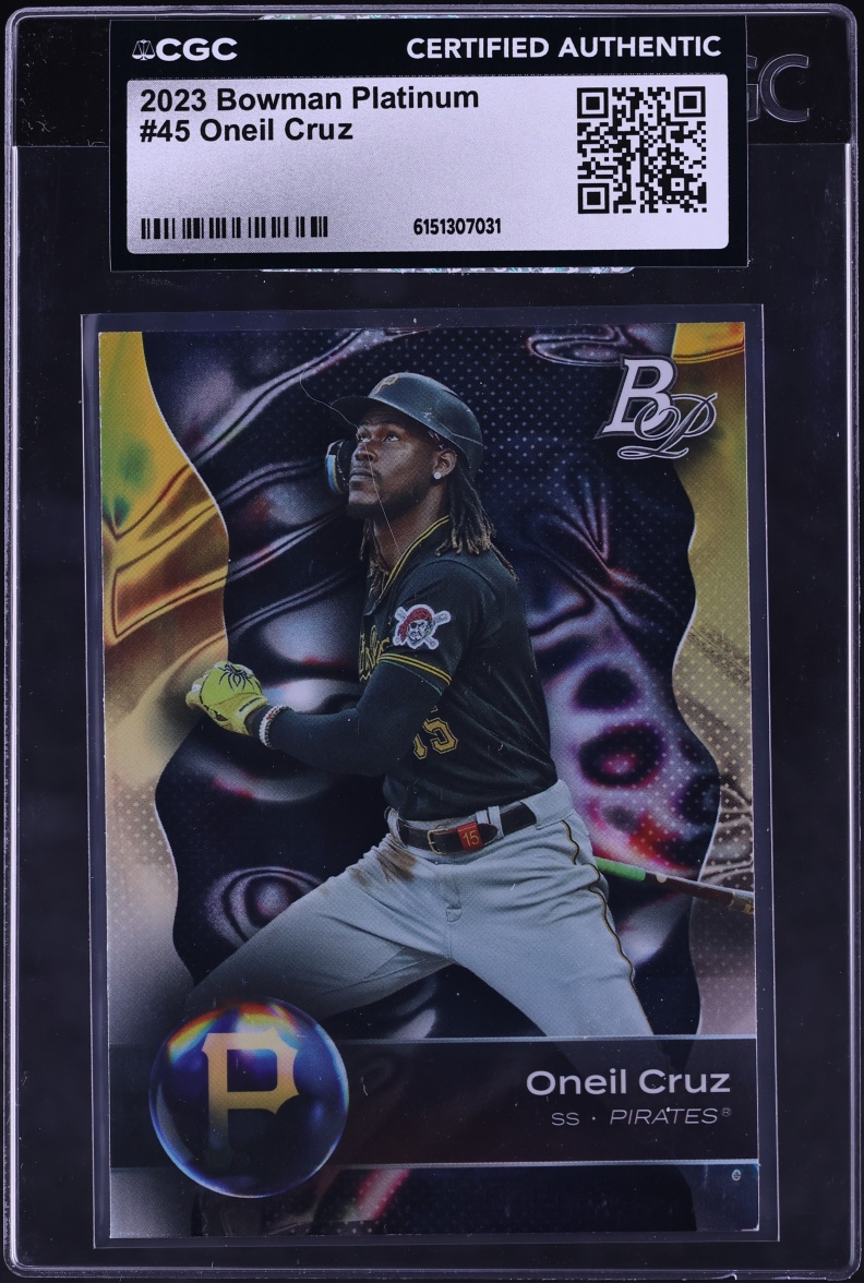 2023 Bowman Platinum Oneil Cruz #45 CGC AUTH