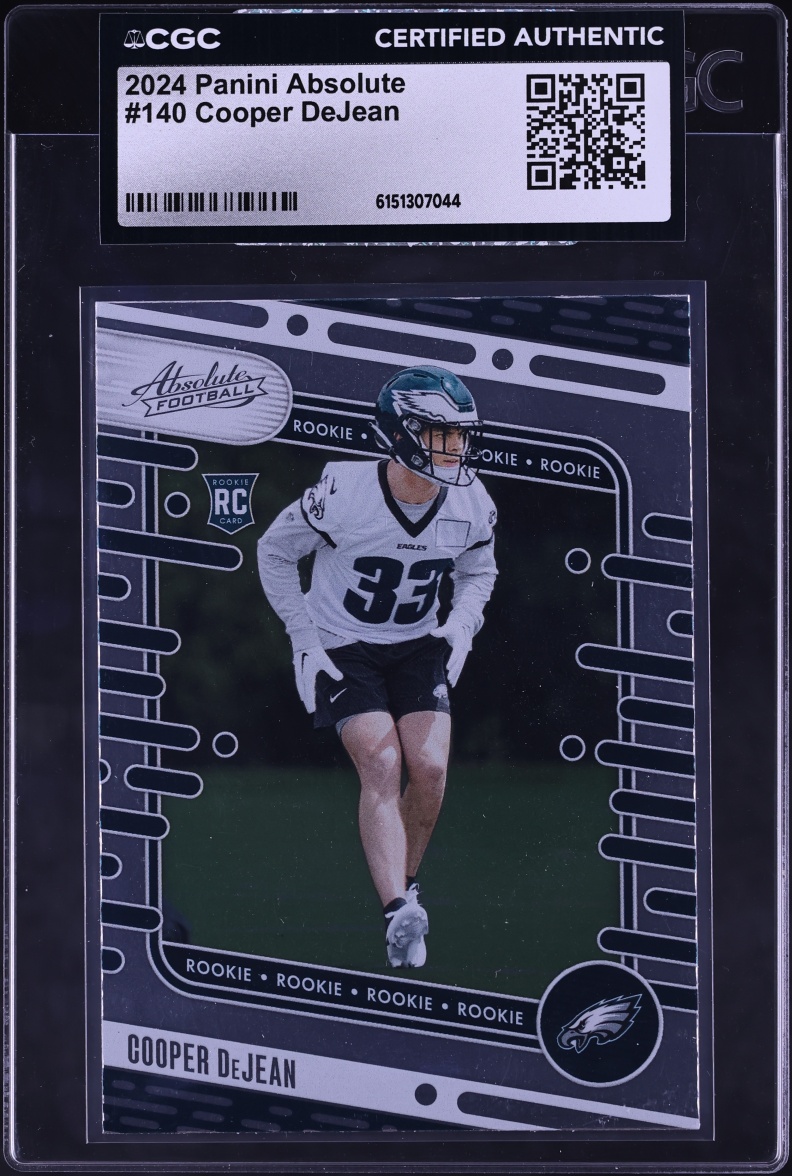 2024 Absolute Football Cooper DeJean ROOKIE #140 CGC AUTH