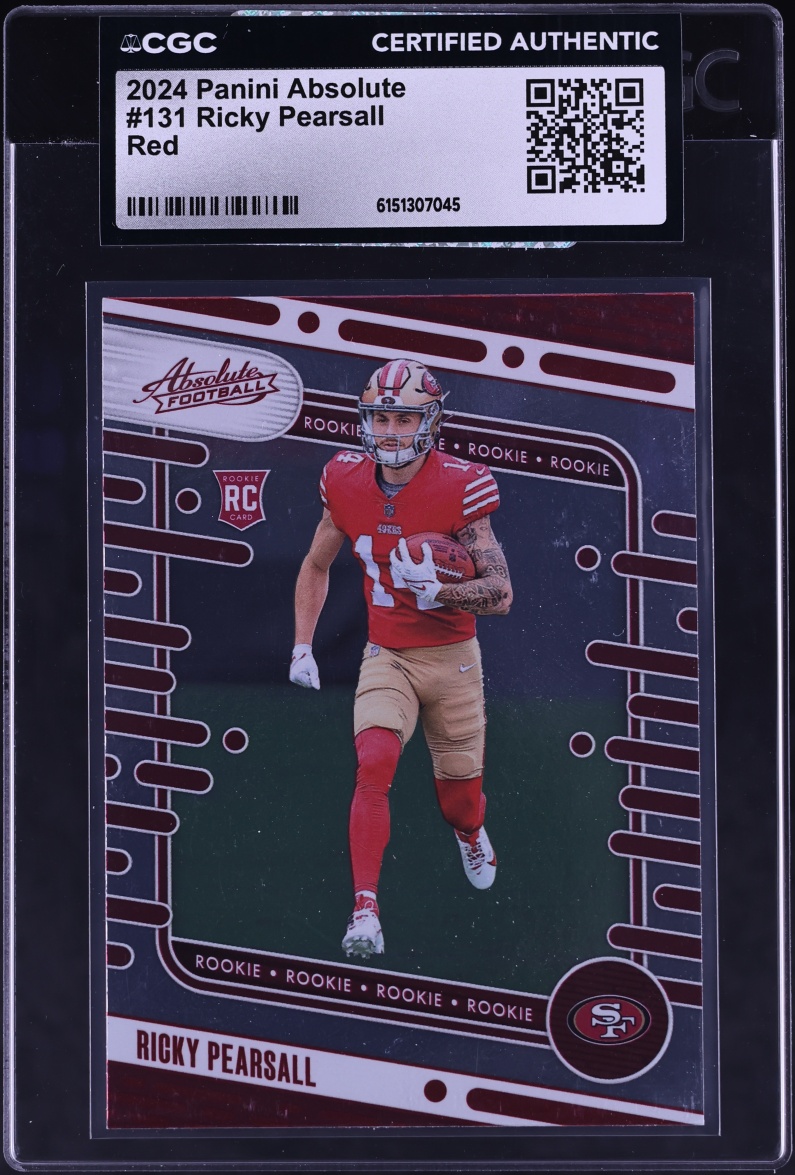 2024 Absolute Red Ricky Pearsall ROOKIE #131 CGC AUTH