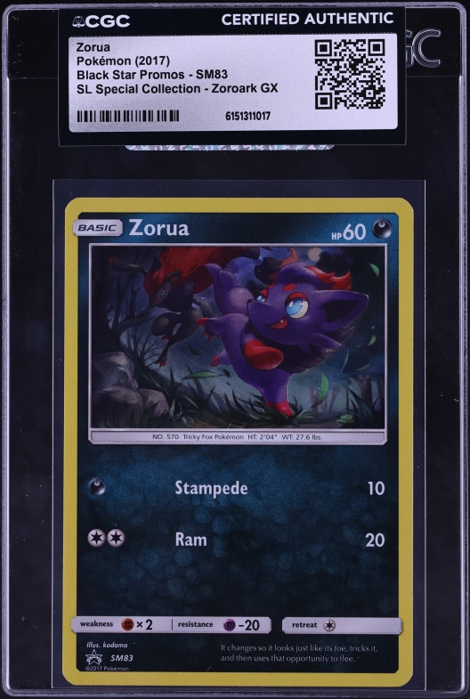 2011 Pokemon Japanese Black & White Promo Dark Rush Zorua #116 PSA