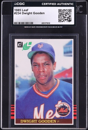 1985 Leaf Dwight Gooden ROOKIE #234 CGC AUTH