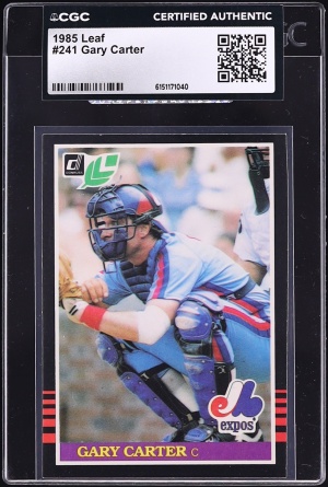 1985 Leaf Gary Carter #241 CGC AUTH