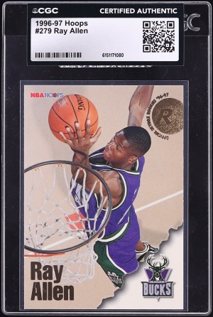 1996 Hoops Ray Allen ROOKIE #279 CGC AUTH