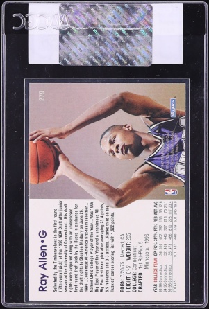 1996 Hoops Ray Allen ROOKIE #279 CGC AUTH