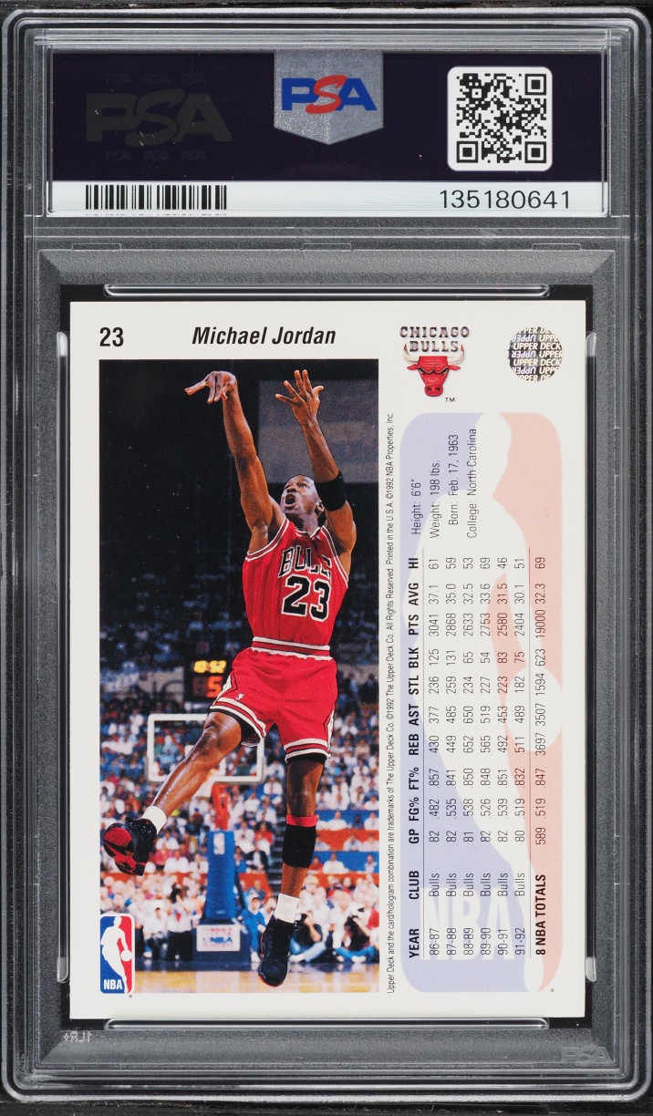 1992 Upper Deck Michael Jordan #23 PSA 9 MINT