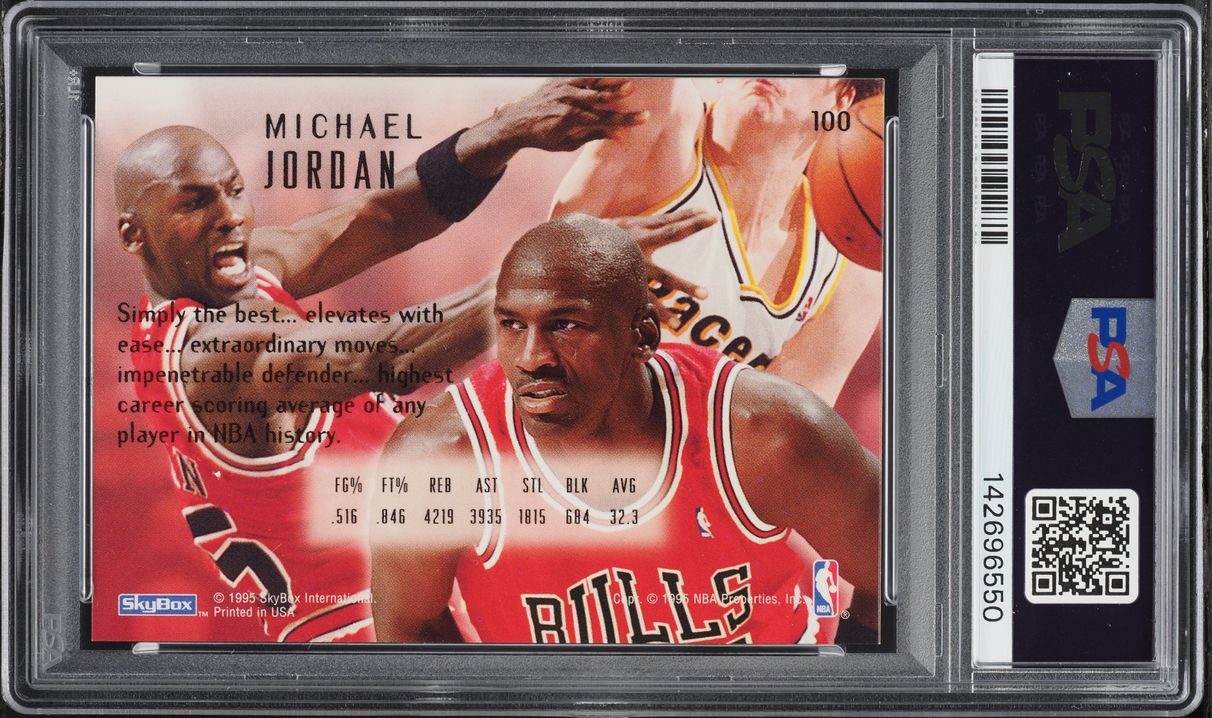1994 Skybox Emotion Michael Jordan #100 PSA 9 MINT