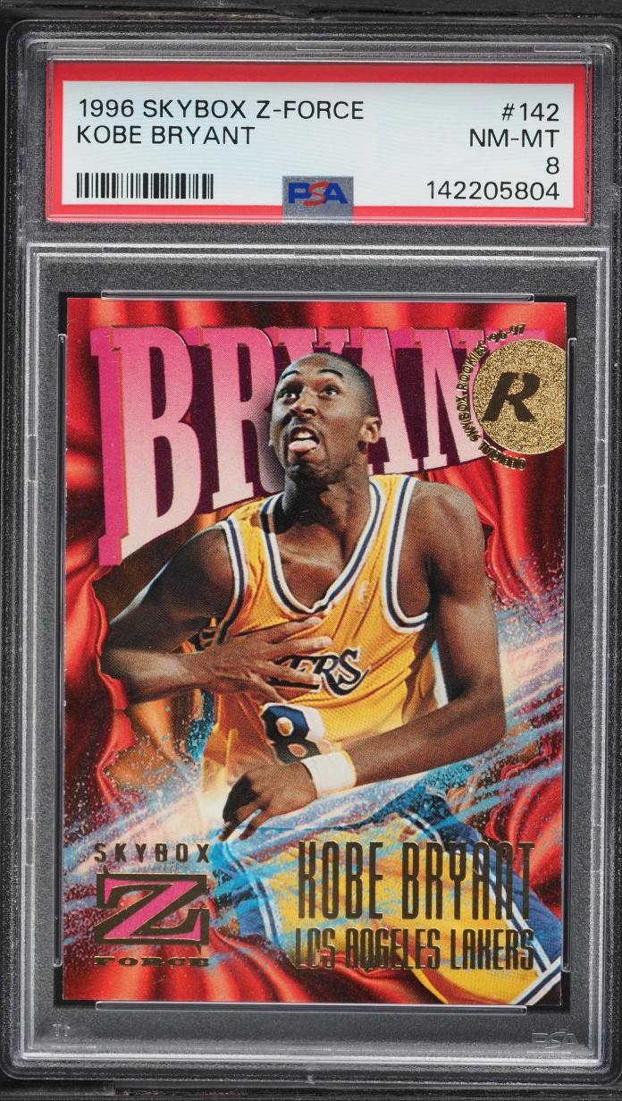 1996 Skybox Z-Force Kobe Bryant ROOKIE #142 PSA 8 NM-MT