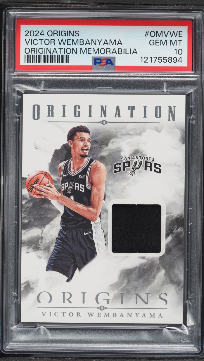 2024 Panini Origins Origination Victor Wembanyama PATCH #OMVWE PSA 10 GEM MINT
