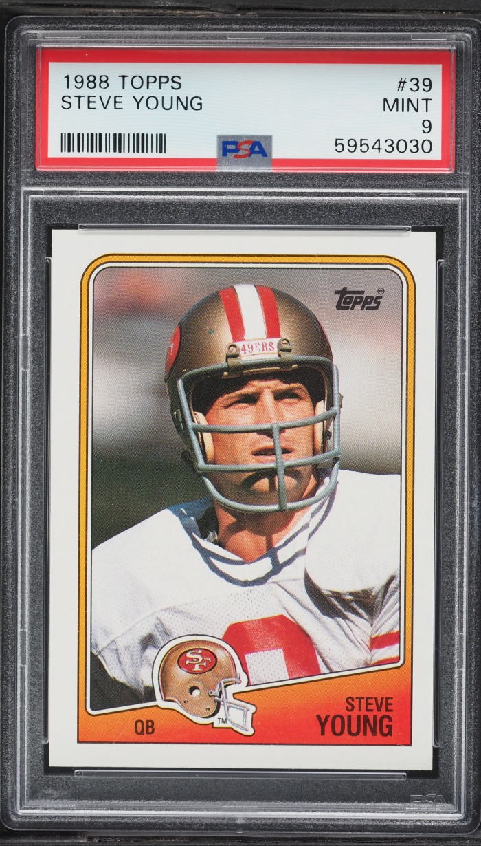 1988 Topps Football Steve Young #39 PSA 9 MINT