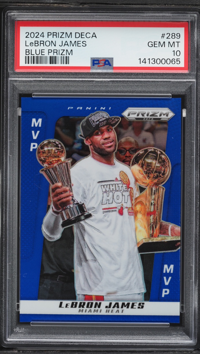 2024 Panini Prizm Deca Blue LeBron James /149 #289 PSA 10 GEM MINT