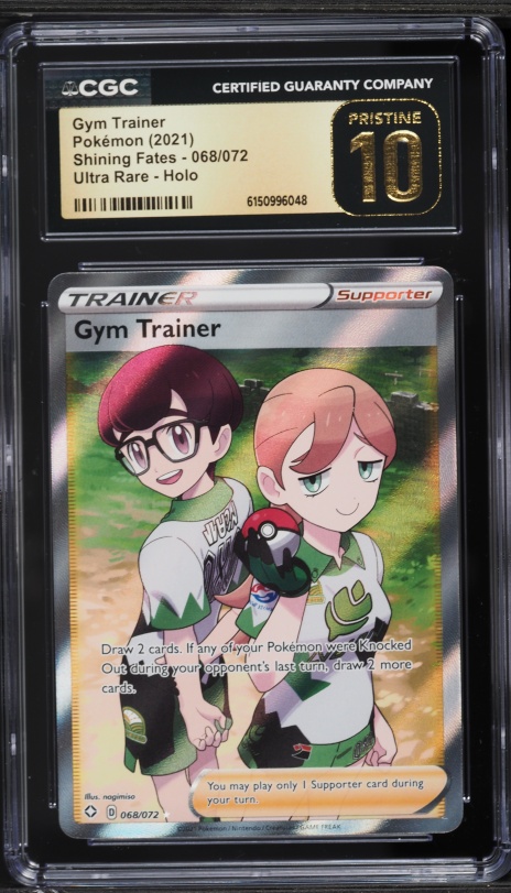 2021 Pokemon Sword & Shield Shining Fates Full Art Gym Trainer #68 CGC 10 PRISTINE