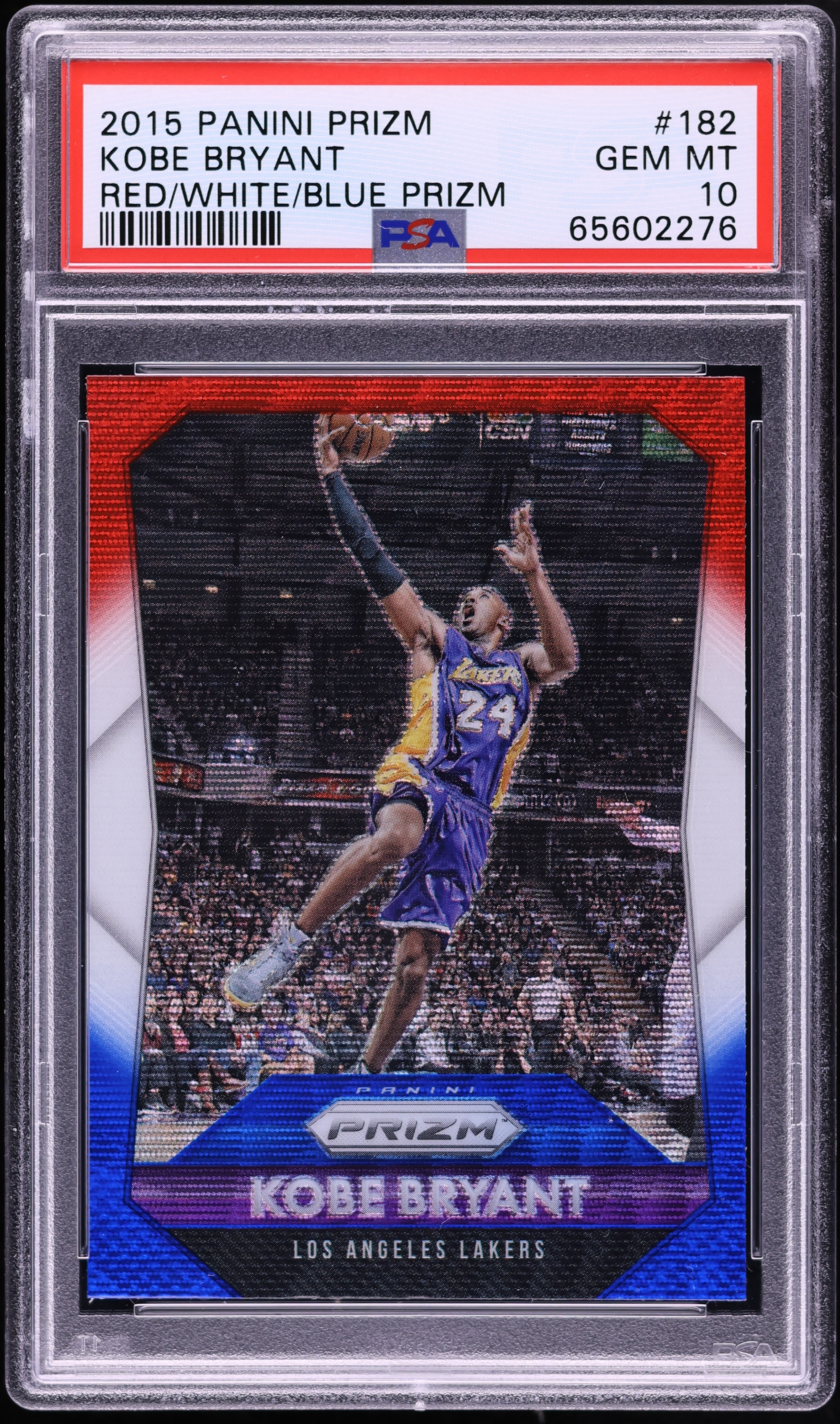 2015 Panini Prizm Red White & Blue Kobe Bryant #182 PSA 10 GEM