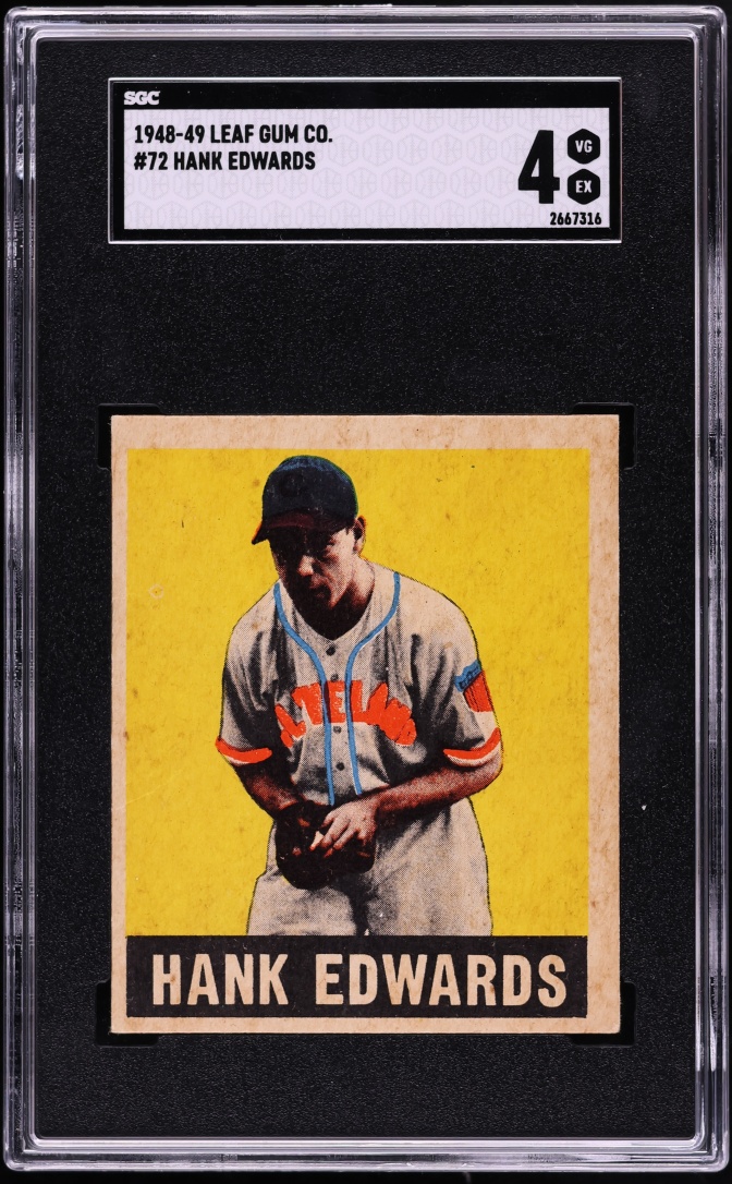 1948 Leaf Hank Edwards #72 SGC 4 VGEX