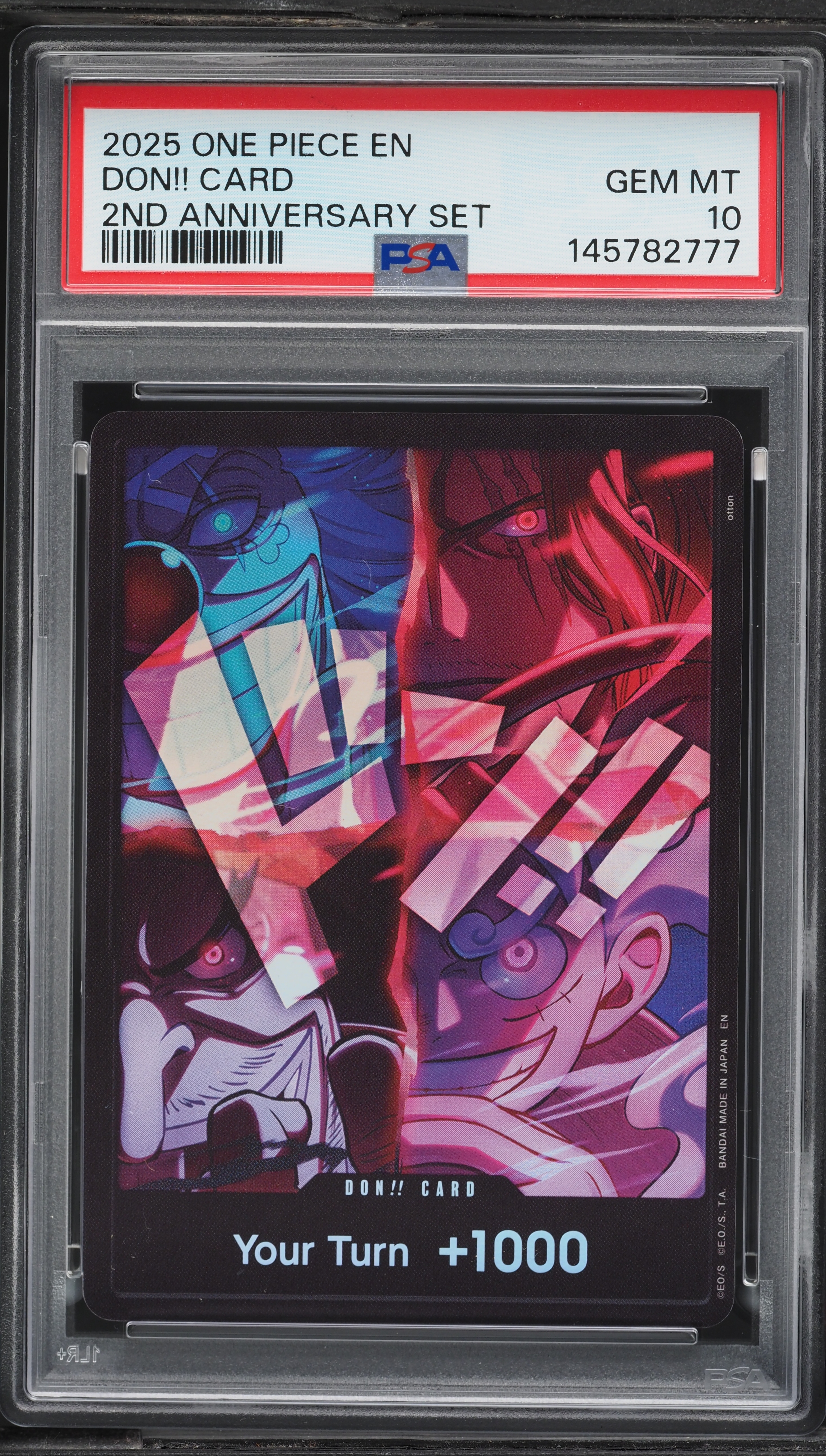 2025 One Piece 2nd Anniversary Set Don!! Card PSA 10 GEM MINT on