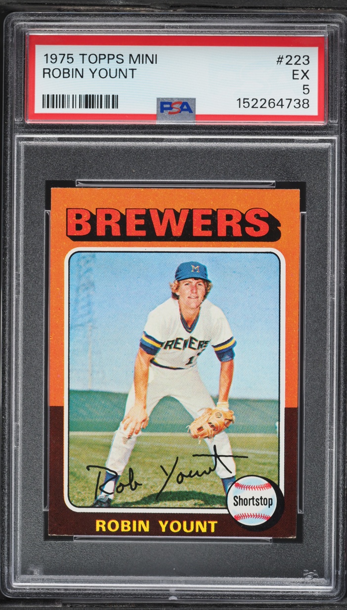 1975 Topps Mini Robin Yount ROOKIE #223 PSA 5 EX