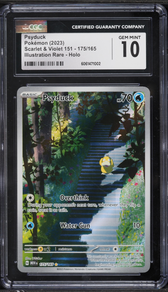 2023 Pokemon Scarlet & Violet 151 IR Psyduck #175 CGC 10 GEM MINT