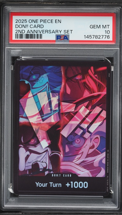 2025 One Piece 2nd Anniversary Set Don!! Card PSA 10 GEM MINT on