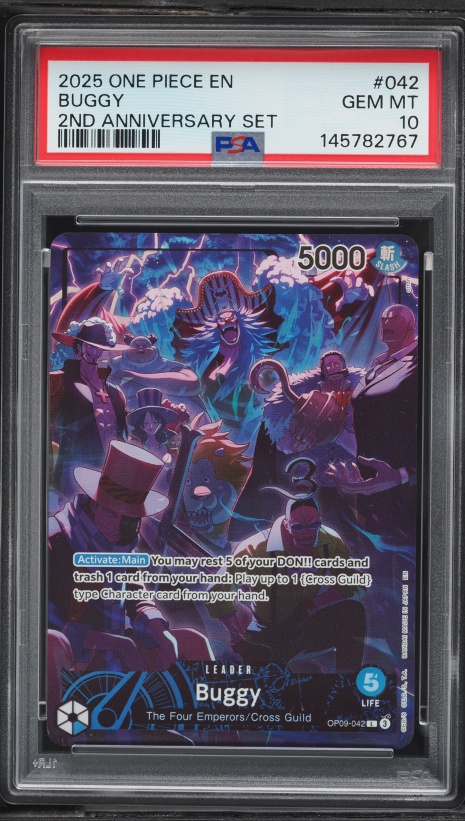 2025 One Piece Promo Release Event Winner Buggy #P-084 PSA 10 GEM