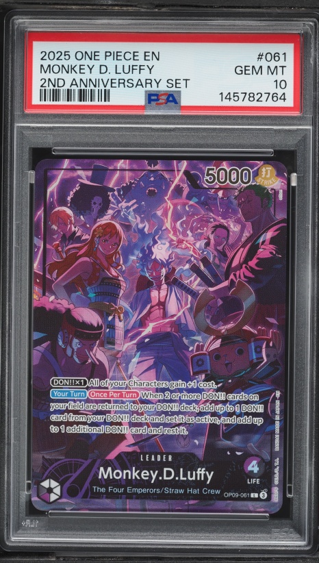 2025 One Piece 2nd Anniversary Set SR Monkey D. Luffy #ST13-015