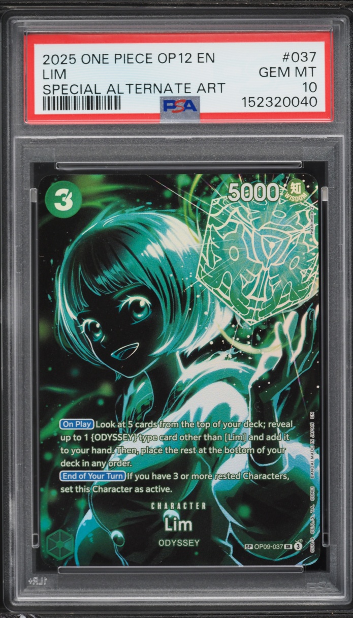 2025 One Piece Legacy Of The Master SP Alt Art Lim #037 PSA 10 GEM MINT