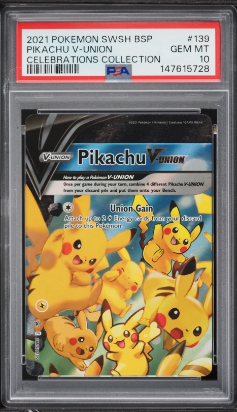 2021 Pokemon Sword & Shield Promo Celebrations Holo Pikachu V