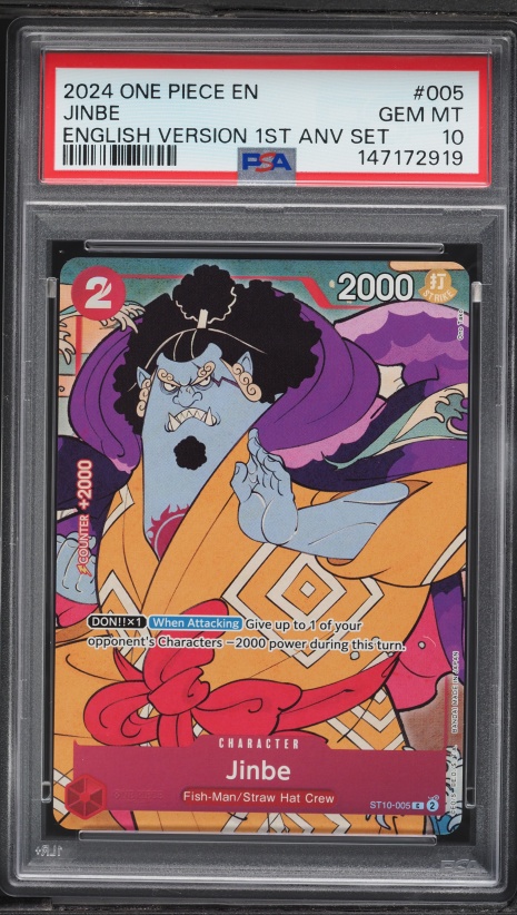 2024 One Piece Championship Event Pack Jinbe #P-063 PSA 10 GEM