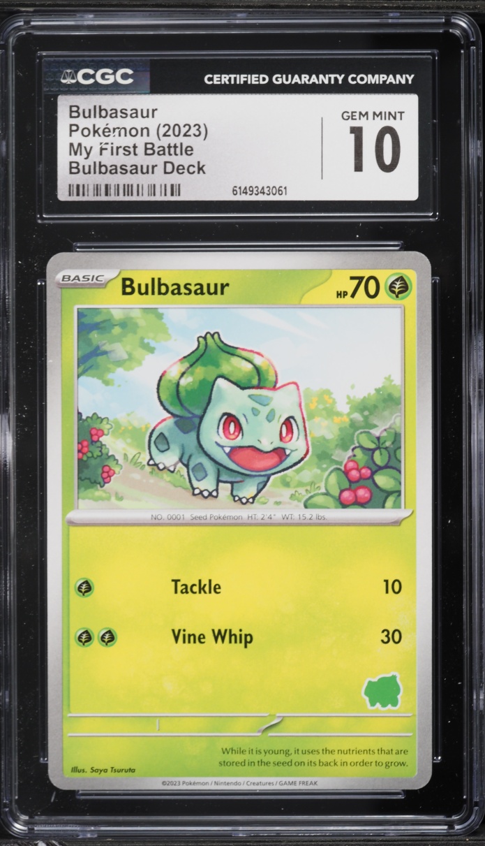 2023 Pokemon Scarlet & Violet My First Battle Deck Bulbasaur CGC 10 GEM MINT