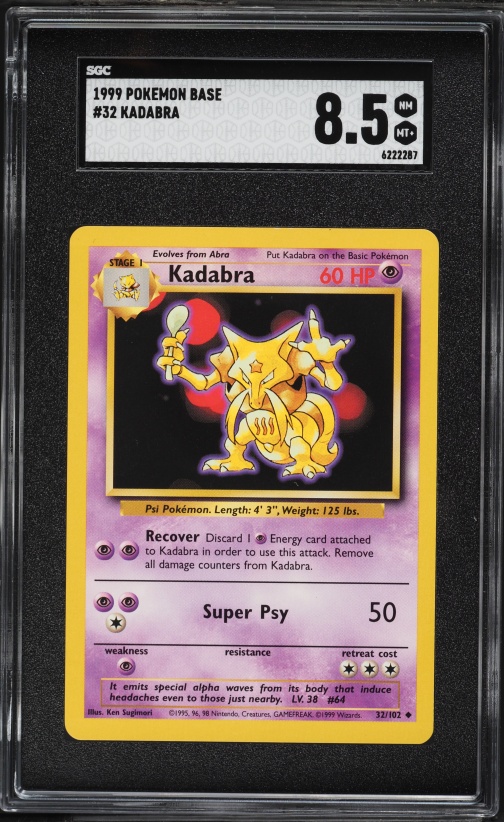 2000 Pokemon Italian Base Set 1st Edition Kadabra #32 PSA 9 MINT on Fanatics Collect 2000 Pokemon Italian Base Set 1st Edition Kadabra #32 PSA 9 MINT on Fanatics Collect