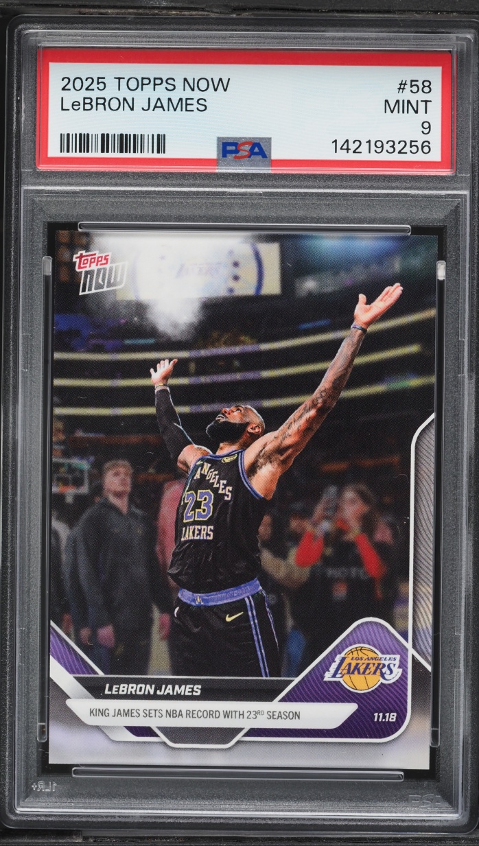 2025 Topps Now LeBron James #58 PSA 9 MINT