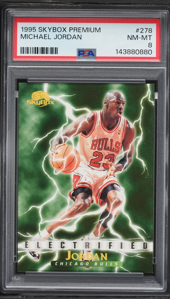 1995 Skybox Premium Electrified Michael Jordan #278 PSA 8 NM-MT