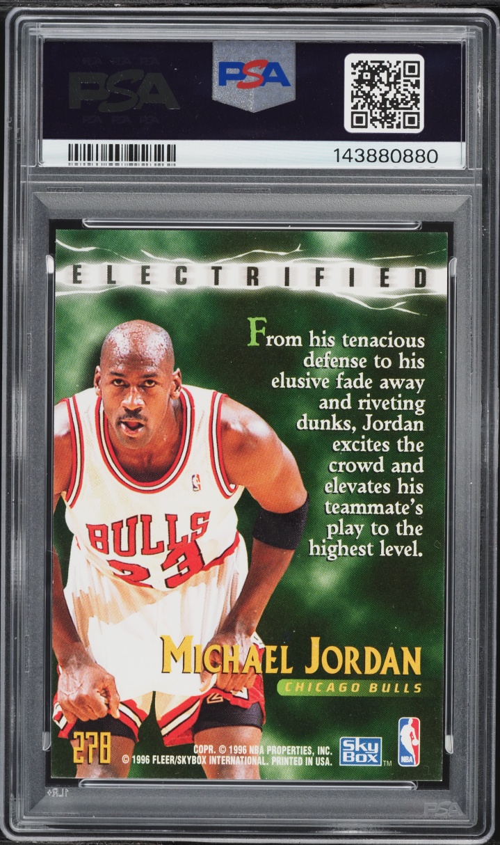 1995 Skybox Premium Electrified Michael Jordan #278 PSA 8 NM-MT