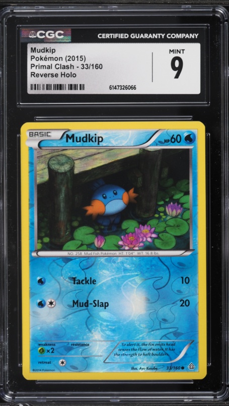 2003 Pokemon EX Ruby & Sapphire Mudkip #60 CGC 9.5 MINT+ on Fanatics Collect