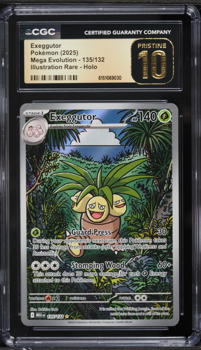 2025 Pokemon Mega Evolution IR Exeggutor #135 CGC 10 PRISTINE