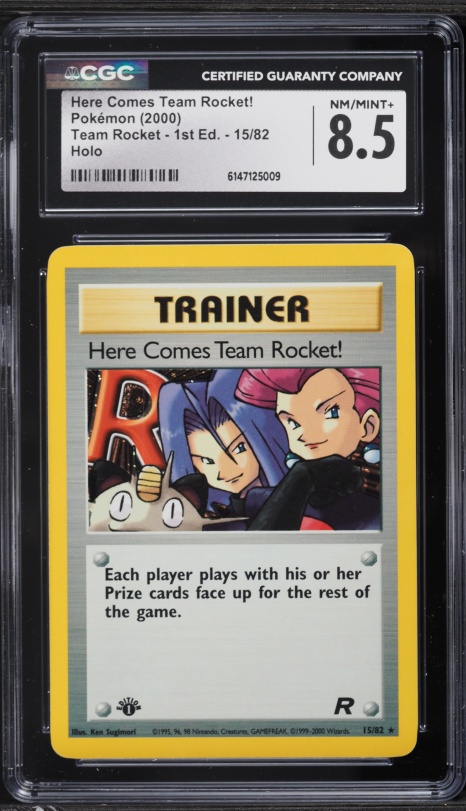 1997 Pokemon Japanese Rocket Gang Holo Here Comes Team Rocket BGS