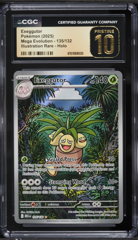 2025 Pokemon Mega Evolution IR Exeggutor #135 CGC 10 PRISTINE on Fanatics  Collect