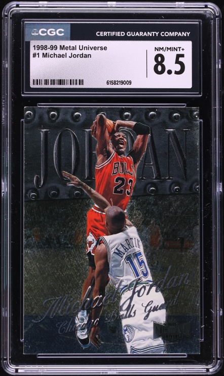 1998 Metal Universe Michael Jordan #1 CGC 8.5 NM-MT+
