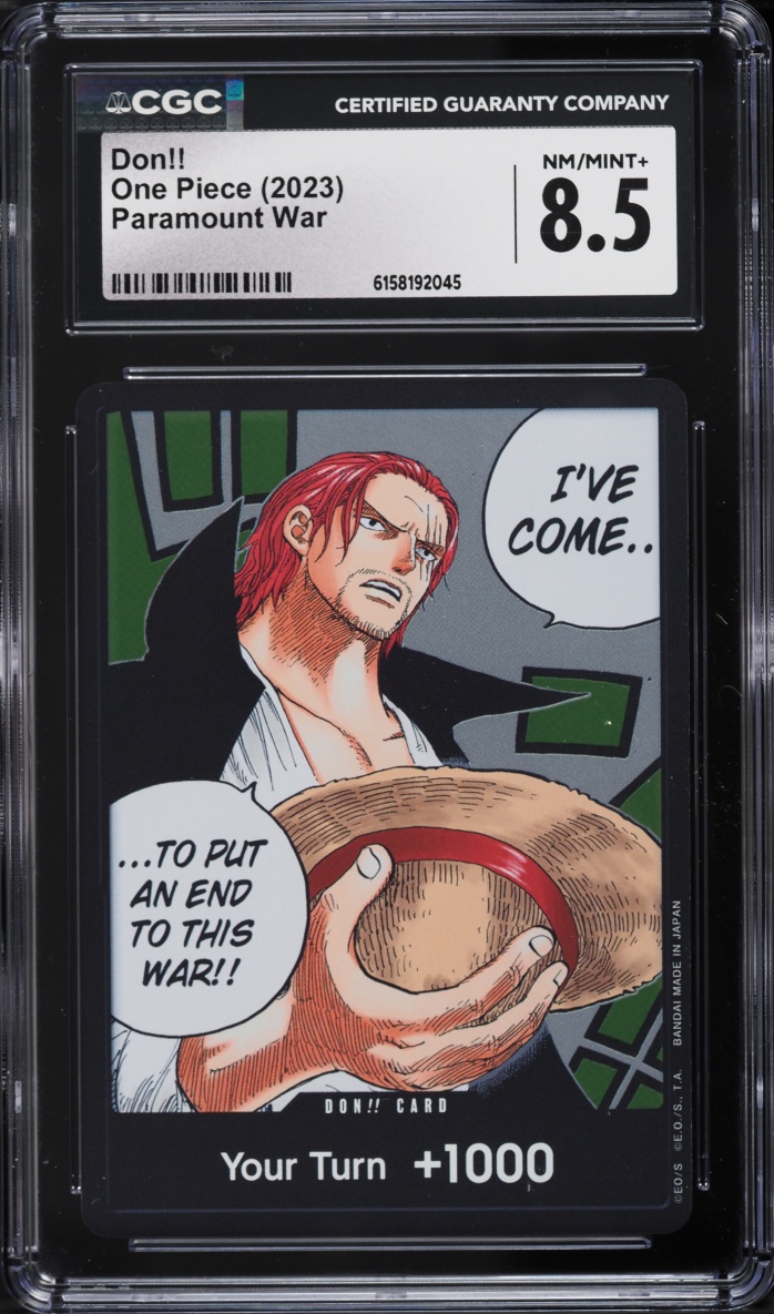 2023 One Piece Paramount War Don!! CGC 8.5 NM-MT+