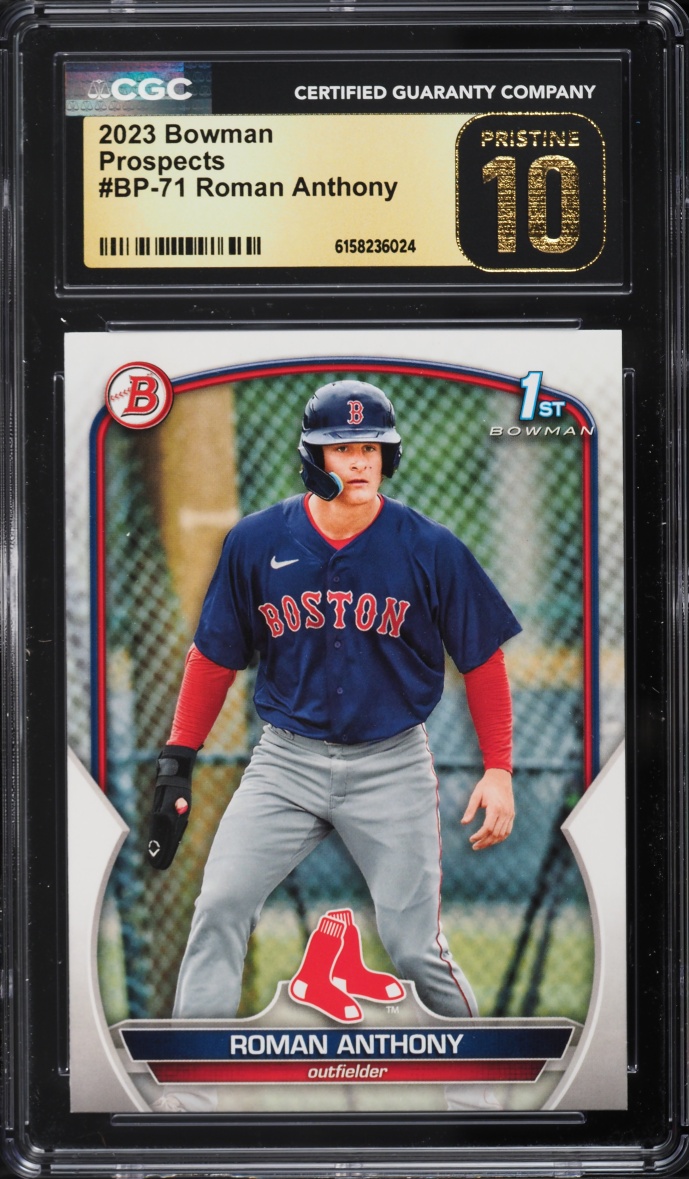 2023 Bowman Roman Anthony PROSPECT #BP-71 CGC 10 PRISTINE