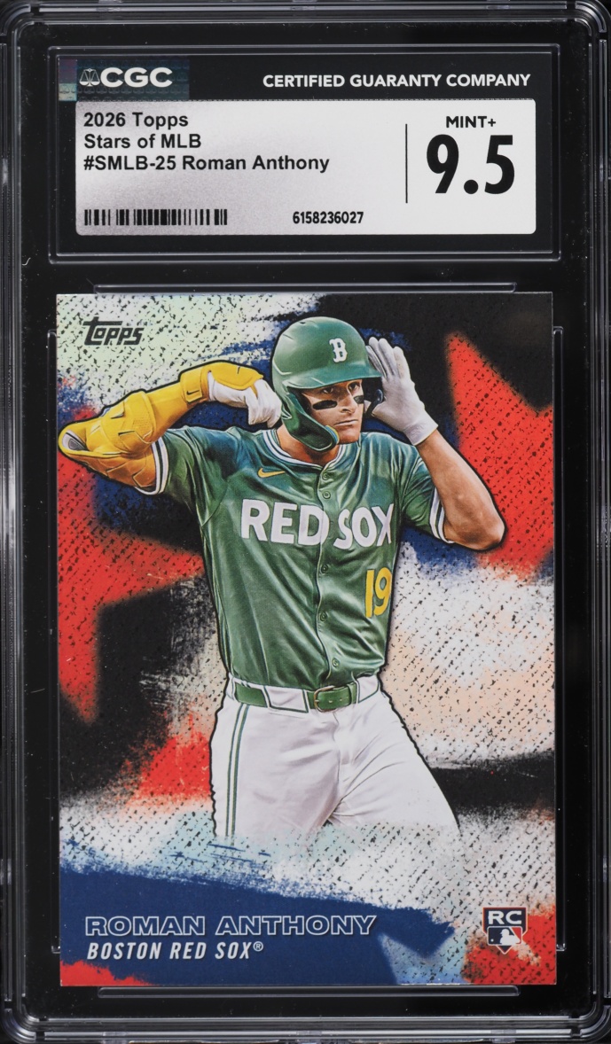 2026 Topps Stars Of MLB Roman Anthony ROOKIE #SMLB-25 CGC 9.5 MINT+