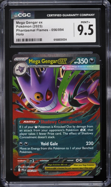 2025 Pokemon Japanese Mega Dream ex MA Mega Gengar EX #230 CGC 10