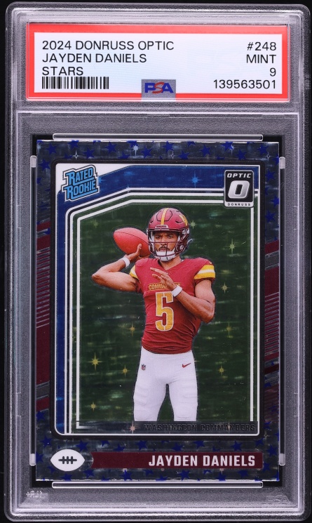 2024 Donruss Optic Stars Prizm Jayden Daniels ROOKIE #248 PSA 9 MINT